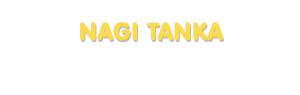 Der Vorname Nagi Tanka